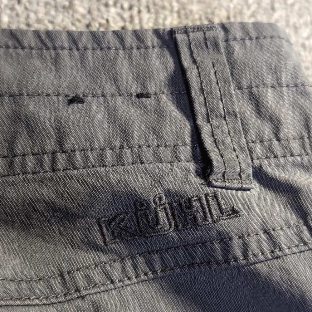 KUHL Slax Stretch Chino Size 38x32 in Carbon Gray Technical Hiking Performance - Picture 10 of 13